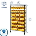 thumbnail image 3 of Seville Classics 24-Bin Rack with Wheels, 3 of 20