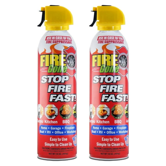 Fire Gone 16 oz Fire Extinguishing Spray-2 pack