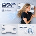 thumbnail image 4 of Imaginarium Ergonomic Memory Foam Beauty Pillow with Cooling Cover, 4 of 7