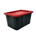 thumbnail image 1 of Tough Box 27 Gallon Tall Tote, Black and Red, 1 of 6