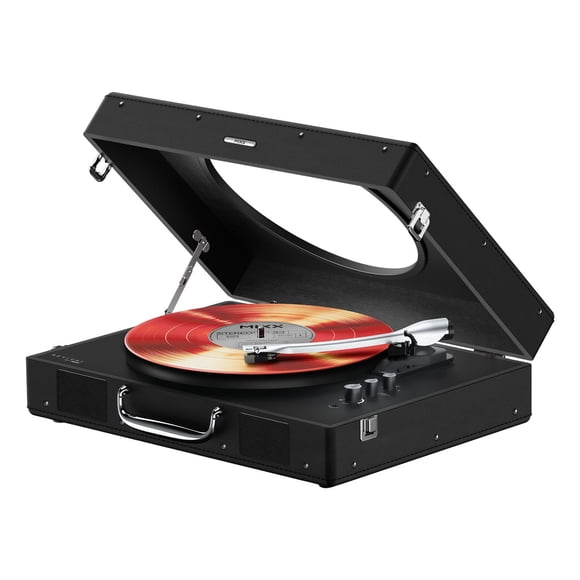 Mixx Revival 65 Full Size Suitcase Turntable with Bluetooth & Clear Top