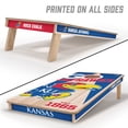 thumbnail image 2 of YouTheFan Kansas Jayhawks 2'x4' Cornhole Board Set, 2 of 6