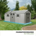 thumbnail image 2 of Lifetime 20' x 8' Outdoor Storage Shed Dual Entry, Light Brown, 2 of 25