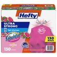 thumbnail image 1 of Hefty Ultra Strong Tall Kitchen Drawstring Trash Bags, Fabuloso Watermelon Scent, 13 gal., 130 ct., 1 of 9