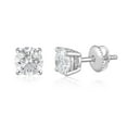 thumbnail image 3 of Lab Created Round Cut Diamond Stud Earrings, 3 of 8