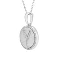 thumbnail image 2 of Diamond Initial Pendant Necklace in Sterling Silver, 2 of 5