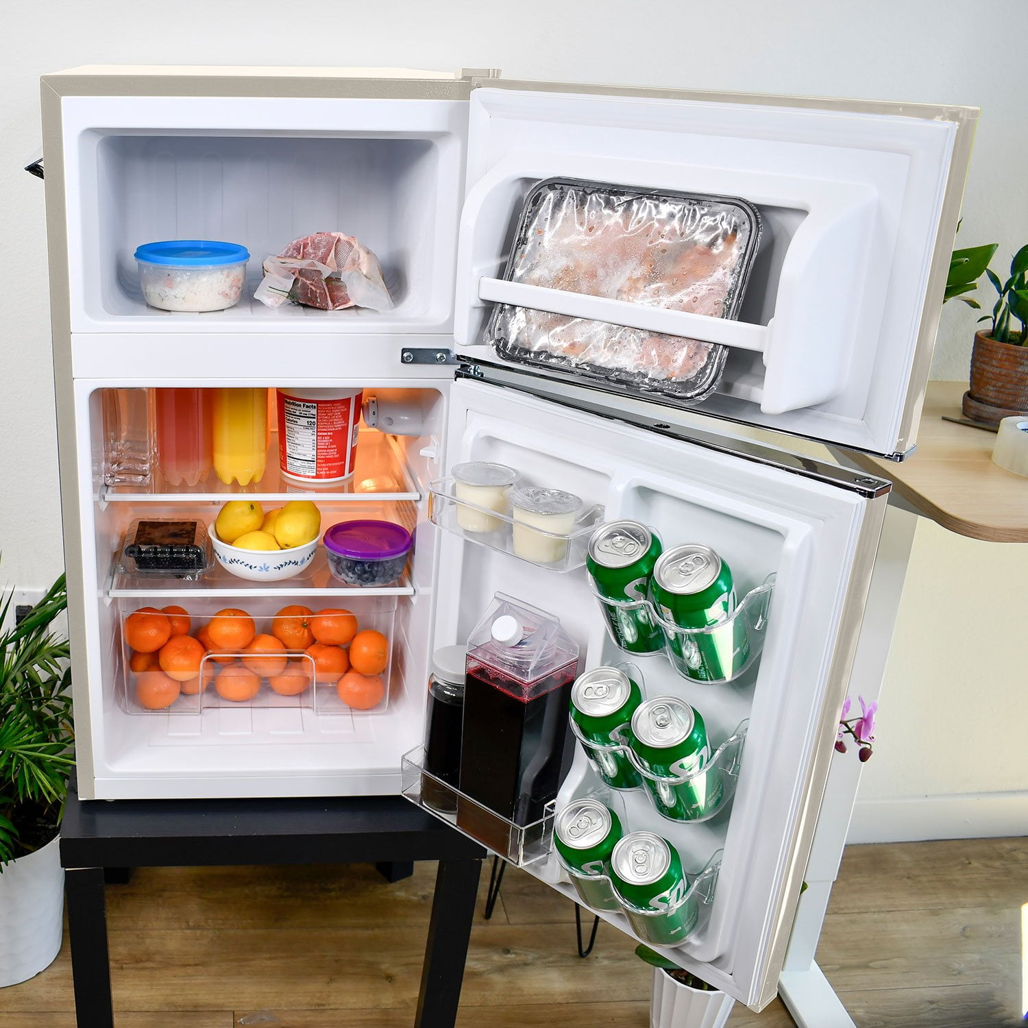 Frigidaire Retro 3.2 cu. ft. Two-Door Refrigerator With Built-In