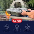 thumbnail image 13 of Keter Stack-n-Roll Organizer Portable Tool Box with Clear Lid, 13 of 17