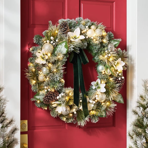 Member's Mark 32" Pre-Lit Decorated Wreath