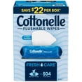 thumbnail image 1 of Cottonelle Freshcare Flushable Wipes, 12 ct., 504 wipes, 1 of 8