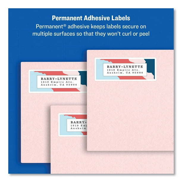 Avery Address Labels With Sure Feed Technology - 750 Inkjet & 2000 Laser Labels For Easy Mailing