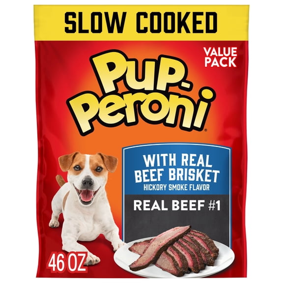 Pup-Peroni Dog Treats with Real Beef Brisket, Hickory Smoked Flavor, 46 oz.