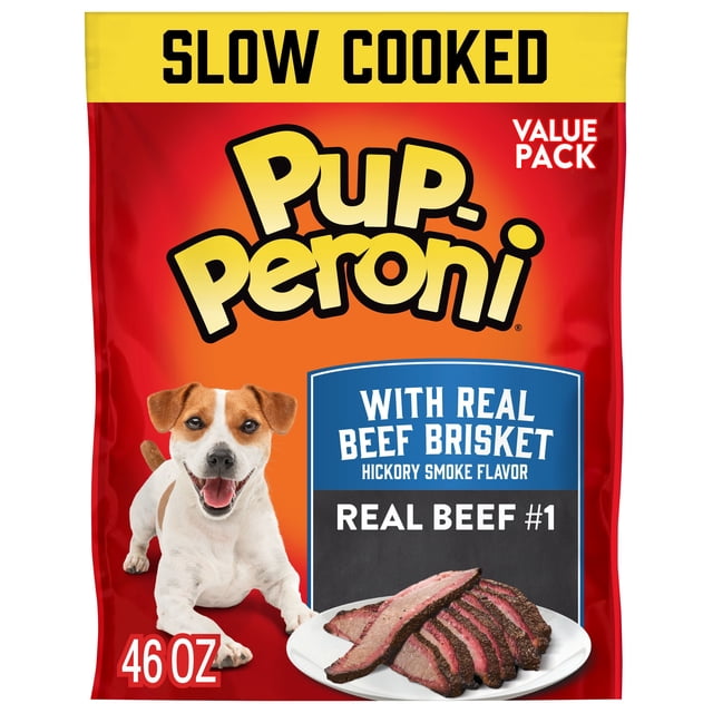 Pup-Peroni Dog Treats with Real Beef Brisket, Hickory Smoked Flavor, 46 oz.