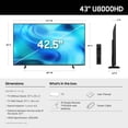 thumbnail image 4 of SAMSUNG 43” Class U8000H Series Crystal UHD 4K Vision AI Companion Smart Tizen TV, 4 of 14