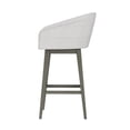 thumbnail image 10 of HH2 Home Upholstered Barrel Back Wood Adjustable Height Swivel Bar Stool, 10 of 19