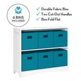 thumbnail image 6 of RiverRidge Horizontal Bookcase with 6 Bins, Assorted Shelf and Bin Colors, 6 of 6