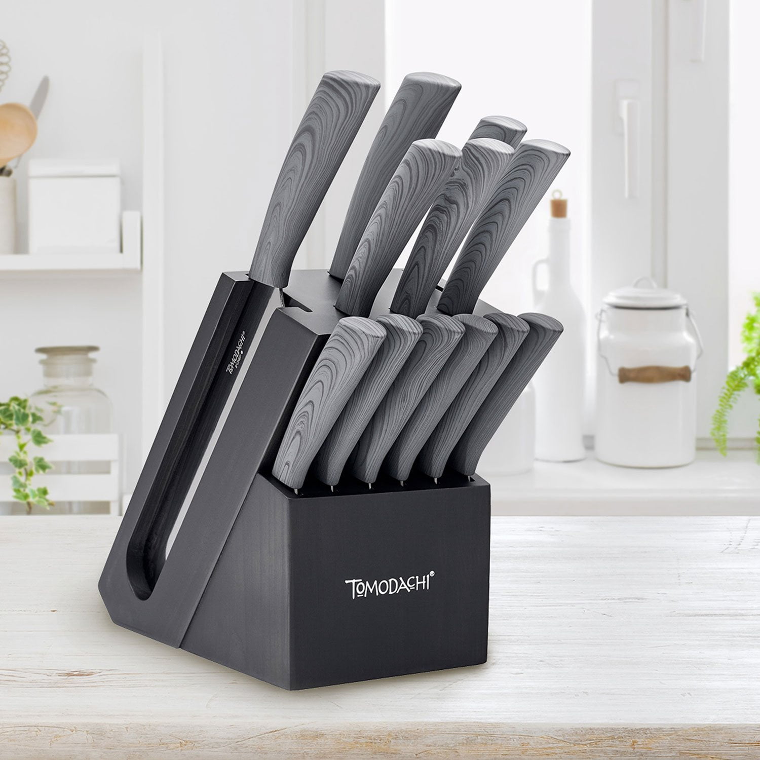 Tomodachi Raintree Ash 13-Piece Cutlery Block Set - Samsclub.com