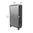 thumbnail image 3 of Seville Classics UltraHD® 6-Piece Steel Garage Cabinet Storage Set With Height Adjustable Workbench, 12 Feet Wide, 3 of 17