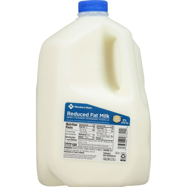 Member's Mark 2% Reduced Fat Milk 1 gal.