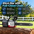 thumbnail image 4 of Mova 60V 18" OilPulseTM Brushless Chainsaw - Kit(1*5A Battery & 1*430W Charger Included), 4 of 7