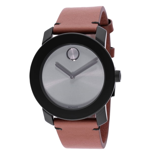 Movado BOLD Verso 20375235 Brown Leather Strap Quartz Analog Dial Men Wristwatch Movado Men main image 3