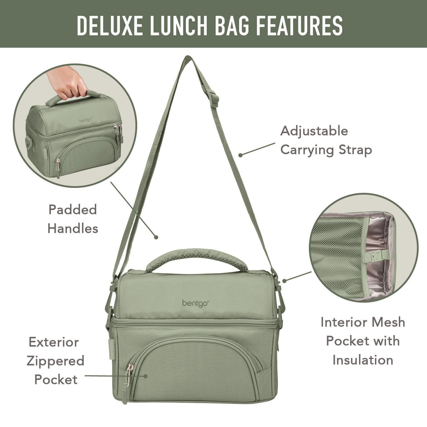 Bentgo 4-Piece Deluxe Set With Insulated Lunch Bag, Ice Packs