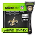 thumbnail image 1 of Gillette Labs Official Saints Licensed Men's Razor, Handle + 8 Cartridges, 1 of 10