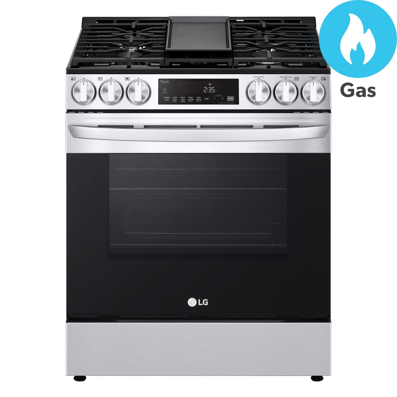 LG 5.8 cu. ft. Slide-In Gas Range