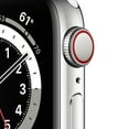 thumbnail image 2 of Apple Watch Series 6 Stainless Steel Case with Sport Band 40mm GPS + Cellular (Choose Color), 2 of 8