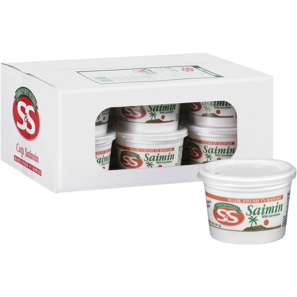 S&S Saimin Individual Cups with Garnishes, Frozen 12 pk