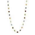 thumbnail image 1 of Multi Gemstone Station Necklace in 14 Karat Yellow Gold, 1 of 5