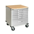 thumbnail image 1 of Seville Classics UltraHD 6-Drawer Rolling Cabinet, 28" W x 25" D x 34.5" H, 1 of 17