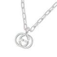 thumbnail image 3 of Gucci Interlocking Pendant Paperclip Chain Necklace in Sterling Silver, 3 of 4