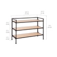thumbnail image 4 of Seville Classics 3-Tier Resin Slat Shoe Rack, 26.5" W x 12.2" D x 19" H Assorted Colors, 4 of 16