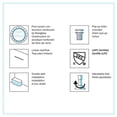 thumbnail image 7 of Left or Right Corner Freestanding Bath Tub and Shower Finnley 59‑in Acrylic Soaking Bathtub in White High‑Gloss, 7 of 10