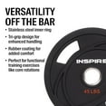 thumbnail image 2 of Inspire Fitness 2 x 45 lb Urethane Olympic Weight Plates, 2 of 5
