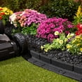 thumbnail image 2 of GroundSmart 4' Black Roman Brick Rubber Landscape Edging, 48pk, 2 of 9