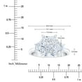 thumbnail image 5 of Lab Created Diamond Radiant Engagement Ring in 18K White Gold, 5 of 5