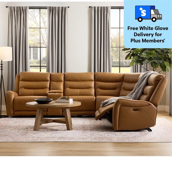 Member's Mark Cooper Power Reclining Leather Sectional