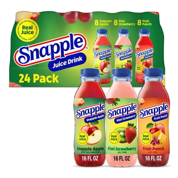 Snapple Juice Drink Variety Pack, 16 fl. oz., 24 pk.