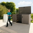 thumbnail image 7 of Lifetime 75 cu. ft. Horizontal Storage Shed, Light Brown, 7 of 17