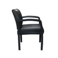 thumbnail image 3 of BOSS Office Antimicrobial Vinyl Wood Frame Guest Arm Chair, 3 of 7