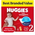 thumbnail image 1 of Huggies Little Snugglers Baby Diapers, Sizes Newborn-2, 1 of 12