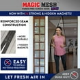 thumbnail image 2 of Magic Mesh Elite 83” x 39” Hands Free Magnetic Screen Door, 2 of 6