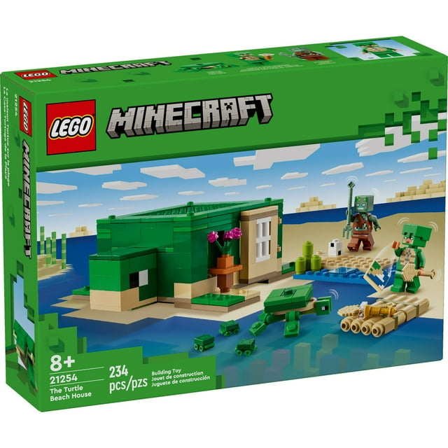 LEGO Minecraft The Turtle Beach House Building Set, 234 pcs.