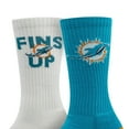 thumbnail image 3 of Miami Dolphins Adult 2-Pack Crew Socks, 3 of 3