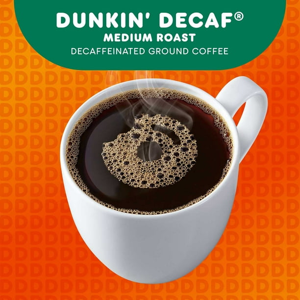 Dunkin' Decaffeinated Medium Roast Ground Coffee, 40 oz