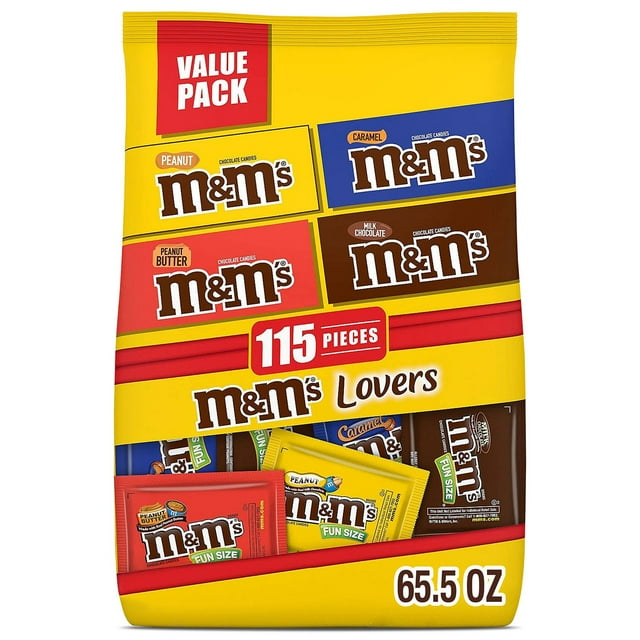 M&M'S Chocolate Variety Pack Candy, Fun Size, 115 pcs.