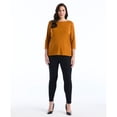 thumbnail image 10 of Rafaella Women's 3/4 Sleeve Boatneck Top, 10 of 11