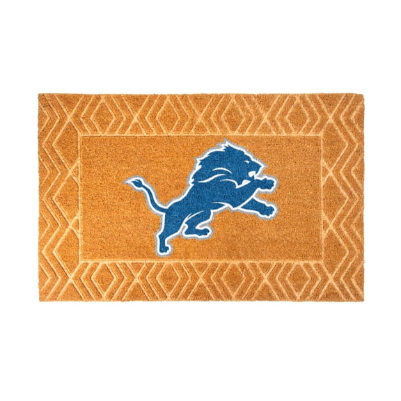 Logo Brands Detroit Lions Coir Outdoor Mat